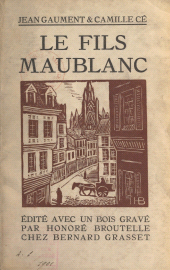 E-book, Le fils Maublanc, Grasset (réédition numérique FeniXX)