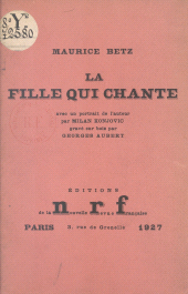 E-book, La fille qui chante, Gallimard (réédition numérique FeniXX)