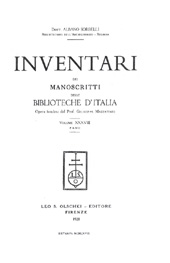 E-book, Inventari dei manoscritti delle biblioteche d'Italia : vol. XXXVIII : Fano, L.S. Olschki