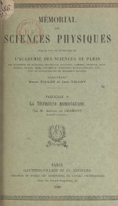 E-book, La télémétrie monostatique, Dunod (réédition numérique FeniXX)
