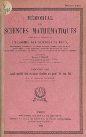 eBook, Applicabilité des surfaces étudiée au point de vue fini, Dunod (réédition numérique FeniXX)