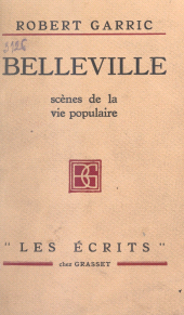 E-book, Belleville : Scènes de la vie populaire, Grasset (réédition numérique FeniXX)