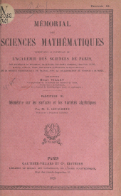 eBook, Géométrie sur les surfaces et les variétés algébriques, Dunod (réédition numérique FeniXX)