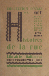 E-book, Histoires de la rue, Gallimard (réédition numérique FeniXX)