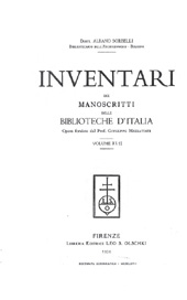 E-book, Inventari dei manoscritti delle biblioteche d'Italia : vol. XLII : Pesaro, L.S. Olschki