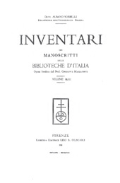 E-book, Inventari dei manoscritti delle biblioteche d'Italia : vol. XLIII : Bologna, L.S. Olschki
