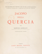 E-book, Jacopo della Quercia, Albin Michel (réédition numérique FeniXX)