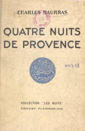 E-book, Quatre nuits de Provence, Flammarion (réédition numérique FeniXX)