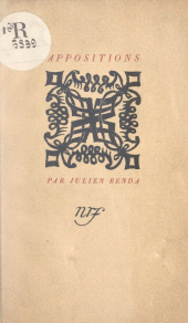 E-book, Appositions, Gallimard (réédition numérique FeniXX)