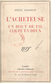 E-book, L'acheteuse : Suivi de Un bout de fil coupé en deux, Gallimard (réédition numérique FeniXX)