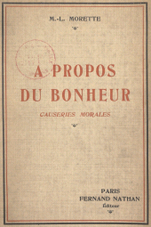E-book, À propos du bonheur : Causeries morales, Nathan (réédition numérique FeniXX)