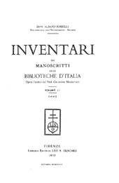 E-book, Inventari dei manoscritti delle biblioteche d'Italia : vol. LI : Fano, L.S. Olschki