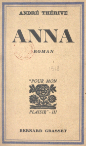 E-book, Anna, Grasset (réédition numérique FeniXX)