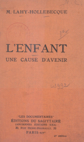 E-book, L'enfant, une cause d'avenir, Grasset (réédition numérique FeniXX)