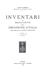 E-book, Inventari dei manoscritti delle biblioteche d'Italia : vol. LIII : Bologna, L.S. Olschki
