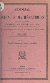 eBook, Propriétés générales des groupes discontinus, Dunod (réédition numérique FeniXX)