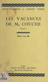 E-book, Les vacances de Monsieur Couche : Saynète, Albin Michel (réédition numérique FeniXX)