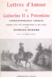 E-book, Lettres d'amour de Catherine II à Potemkine : Correspondance inédite, Calmann-Lévy (réédition numérique FeniXX)