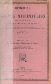 eBook, Les transformations birationnelles de l'espace, Dunod (réédition numérique FeniXX)