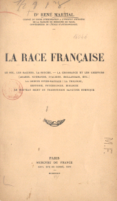 E-book, La race française, Mercure de France (réédition numérique FeniXX)