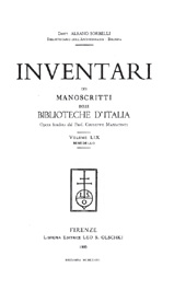 eBook, Inventari dei manoscritti delle biblioteche d'Italia : vol. LIX : Benedello, L.S. Olschki