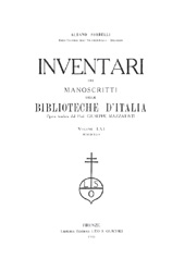 eBook, Inventari dei manoscritti delle biblioteche d'Italia : vol. LXI : Benedello, L.S. Olschki
