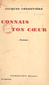 E-book, Connais ton coeur, Calmann-Lévy (réédition numérique FeniXX)