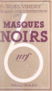 E-book, Masques noirs, Gallimard (réédition numérique FeniXX)