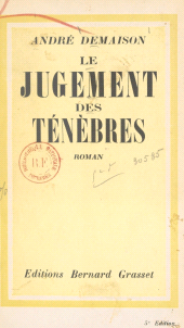 E-book, Le jugement des ténèbres, Grasset (réédition numérique FeniXX)