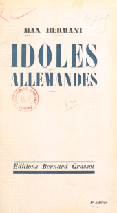 E-book, Idoles allemandes, Grasset (réédition numérique FeniXX)