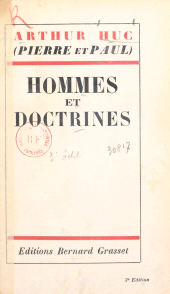 E-book, Hommes et doctrines, Grasset (réédition numérique FeniXX)