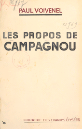 E-book, Les propos de Campagnou, Éditions Du Masque (réédition numérique FeniXX)