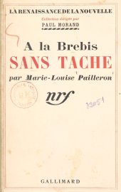 E-book, A la brebis sans tache, Gallimard (réédition numérique FeniXX)