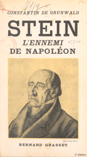E-book, Stein, l'ennemi de Napoléon, Grasset (réédition numérique FeniXX)