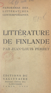 eBook, Panorama de la littérature contemporaine de Finlande, Grasset (réédition numérique FeniXX)
