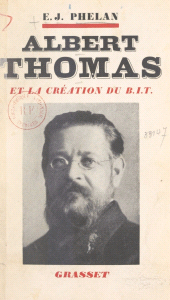 eBook, Albert Thomas et la création du B.I.T., Grasset (réédition numérique FeniXX)