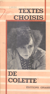 E-book, Textes choisis de Colette, Grasset (réédition numérique FeniXX)