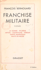 eBook, Franchise militaire : Somme, Picardie, Artois, Alsace, Hauts-de-Meuse, Verdun, Champagne, Sainte-Menehould, Grasset (réédition numérique FeniXX)