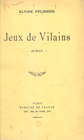 E-book, Jeux de vilains, Mercure de France (réédition numérique FeniXX)