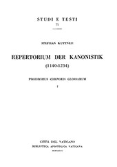 eBook, Repertorium der Kanonistik (1140-1234) : Prodromus Corporis glossarum I, Biblioteca apostolica vaticana