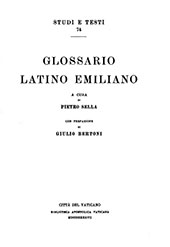 eBook, Glossario latino emiliano, Biblioteca apostolica vaticana