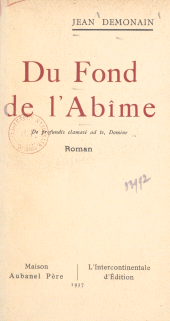 E-book, Du fond de l'abîme, Aubanel (réédition numérique FeniXX)