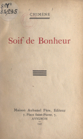 E-book, Soif de bonheur, Aubanel (réédition numérique FeniXX)