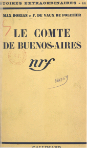 E-book, Le comte de Buenos-Aires, Gallimard (réédition numérique FeniXX)