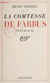 E-book, La comtesse de Farbus, Gallimard (réédition numérique FeniXX)