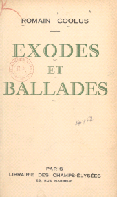 E-book, Exodes et ballades, Éditions Du Masque (réédition numérique FeniXX)