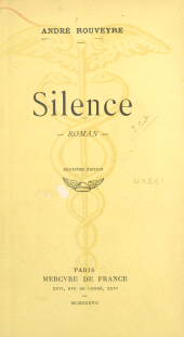 E-book, Silence, Mercure de France (réédition numérique FeniXX)