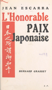 eBook, L'honorable paix japonaise, Grasset (réédition numérique FeniXX)