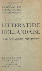 eBook, Panorama de la littérature hollandaise contemporaine, Grasset (réédition numérique FeniXX)