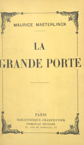 eBook, La grande porte, Grasset (réédition numérique FeniXX)